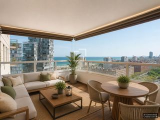 Pis a Diagonal Mar i el Front Marítim del Poblenou. Piso excelentes de 3 dormitorios con 16m terraza en venta en dia