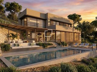 Chalet in Sa Riera-Sa Fontansa. Villa de obra nueva con vistas al mar en venta en begur