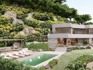 Chalet in Sa Riera-Sa Fontansa. Villa de obra nueva con vistas al mar en venta en begur