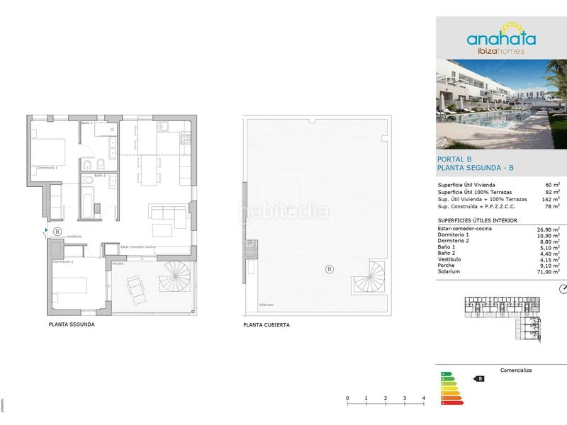 Foto 5d8e1182-7fa5-425a-80c0-b93cd904fb29. Attique avec parking piscine dans Ses Figueretes - Platja d'en Bossa - Cas Serres Ibiza