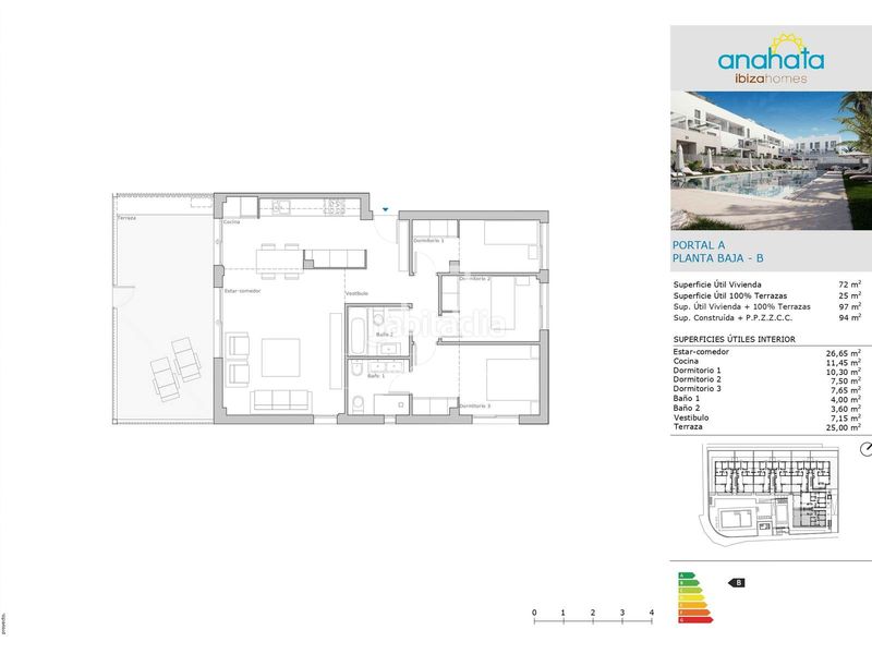 Foto f354279f-82ec-4834-b71c-ed5649afd679. Appartamento con parcheggio piscina in Ses Figueretes - Platja d'en Bossa - Cas Serres Ibiza