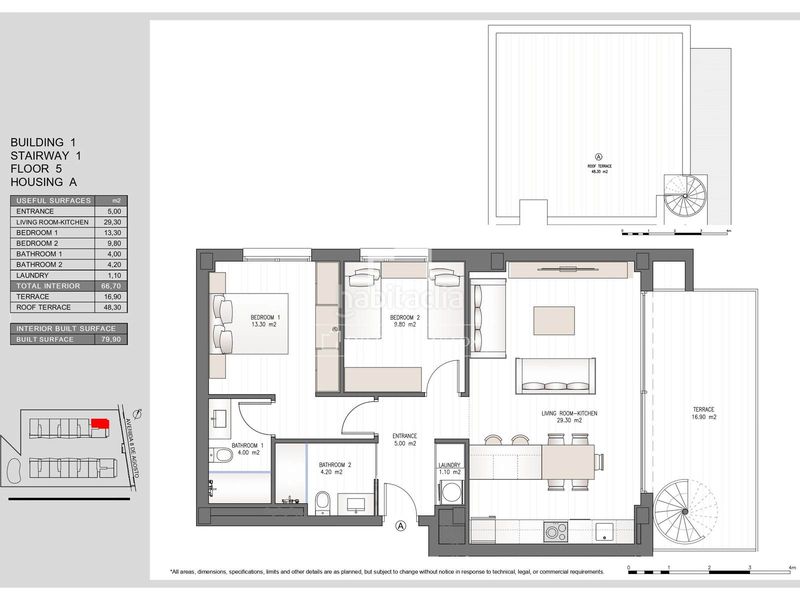 Foto 1117f4af-bd02-4ef7-af19-78bce94e1e59. Dachwohnung mit parking pool in Marina Botafoc-Talamanca Ibiza