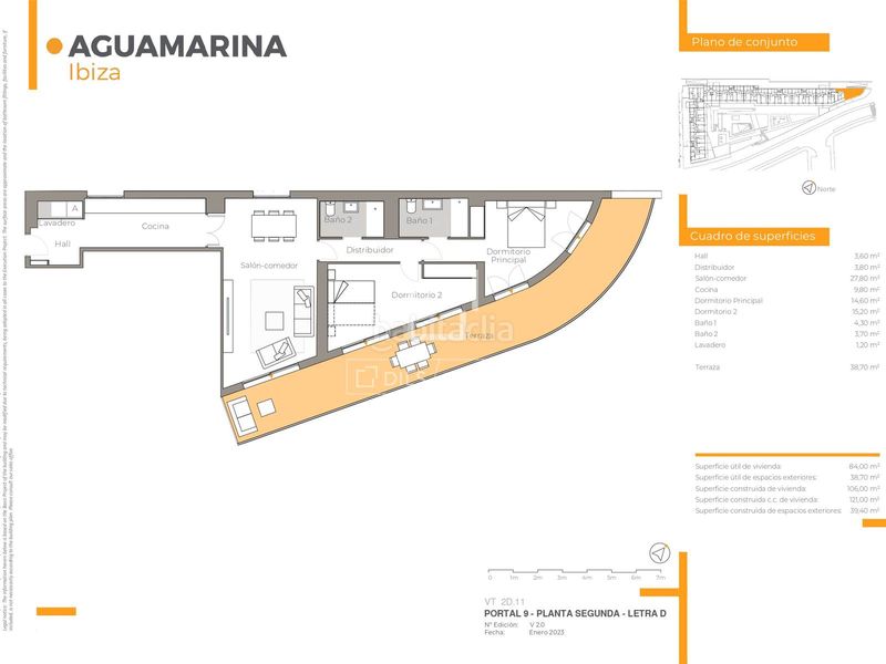 Foto 374fbaa0-0fbb-49ce-a7c1-09e44a50c089. Flat with parking pool in Ses Figueretes - Platja d'en Bossa - Cas Serres Ibiza