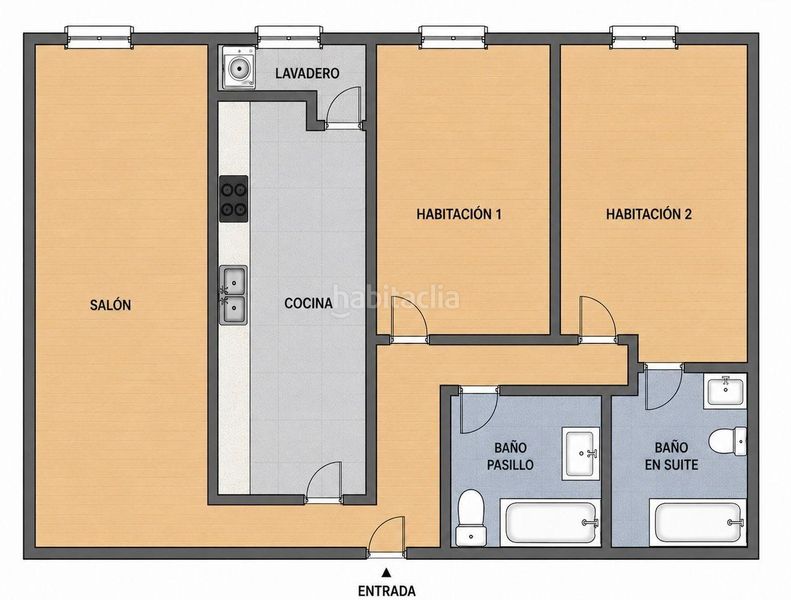 Foto fb432098-74a6-47fa-b3e2-5847b71f3c47. Rent flat with heating parking in Casablanca - Calvario Vigo