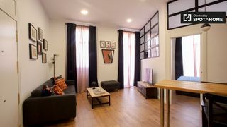 Rent Flat in El Botànic. Apartamento abierto de 1 dormitorio en alquiler en extramurs, va