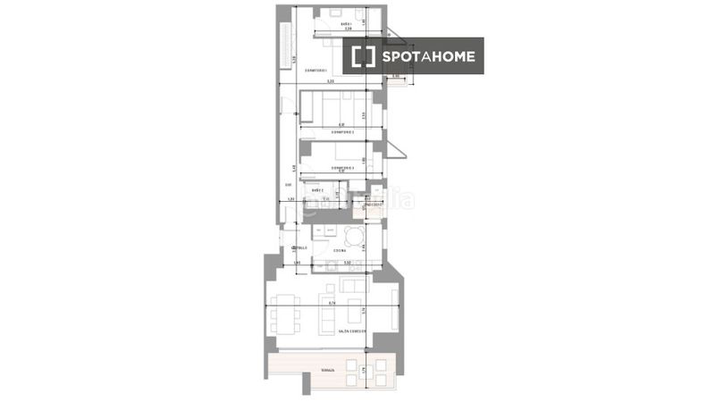 Foto ef245323-4471-431f-92e4-16bd015c4d89. Rent flat with heating in Malilla Valencia