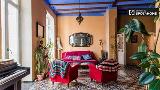 Miete Etagenwohnung in El Mercat. Apartamento artístico de 1 dormitorio en alquiler en ciutat vell