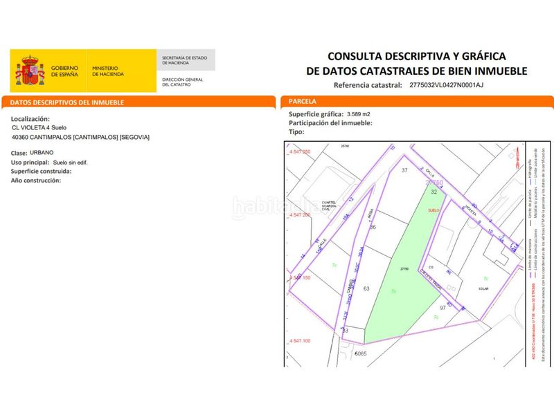 Foto ee641ae3-7ca4-4983-9a4e-218ef5fe6868. Terreny residencial a calle violeta 4 a Cantimpalos