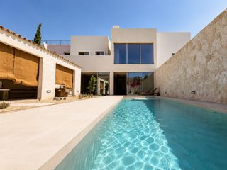 Casa aparellada  Calle ramon llull. Exclusive designer home in ses salines with pool, rooftop  sauna