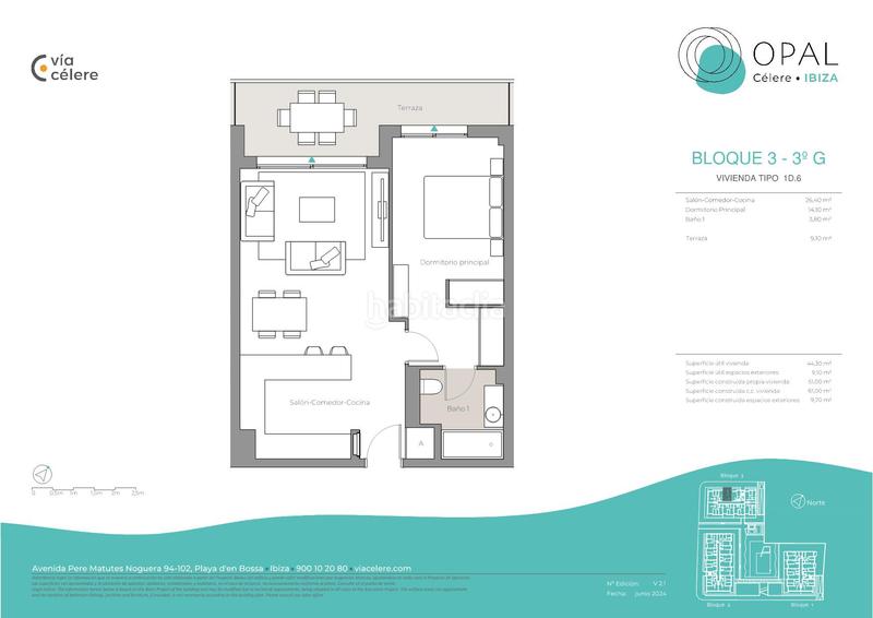 Foto 96f3dd13-3564-4afb-93b7-311f6058b4ca. Ático 51m<sup>2</sup> en avinguda pere matutes noguera 86 en Ses Figueretes - Platja d'en Bossa - Cas Serres Ibiza