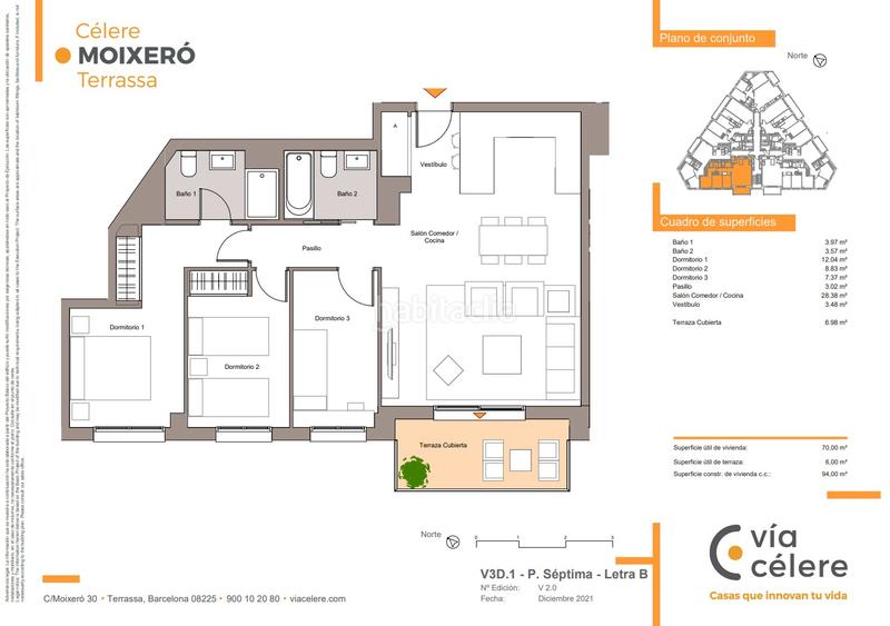 Foto 95575d01-b3d1-4144-b8ac-027440e64ceb. Piso 94m<sup>2</sup> en Les Arenes - La Grípia - Can Montllor Terrassa