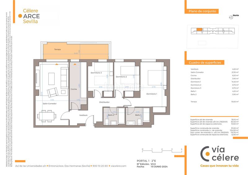 Foto ecce75f9-582f-4a62-9e70-f255742317b8. Pis 91m<sup>2</sup> amb aparcament a Entrenúcleos Dos Hermanas