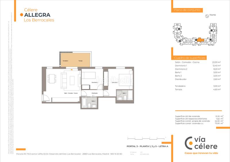 Foto 9323a5d8-c1bb-45c1-afa7-1904a77e922a. Pis 75m<sup>2</sup> amb calefacció aparcament piscina a Los Berrocales Madrid