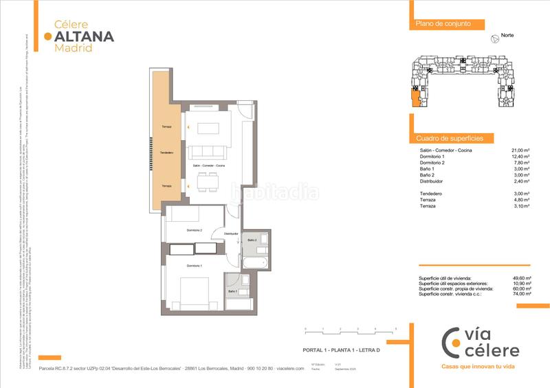 Foto c796cf5c-a586-4fdf-b728-2111d408a020. Pis 74m<sup>2</sup> amb calefacció aparcament piscina a Los Berrocales Madrid