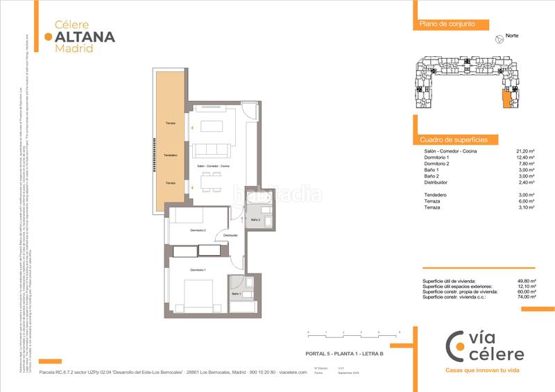 Foto bf35e64b-ef49-4739-94c9-b2849603b14b. Pis 74m<sup>2</sup> amb calefacció aparcament piscina a Los Berrocales Madrid