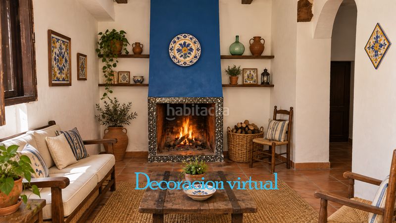 Foto 157f1c46-206c-4d72-bc30-01b6e0851e0f. Casa amb xemeneia a Oliva pueblo Oliva