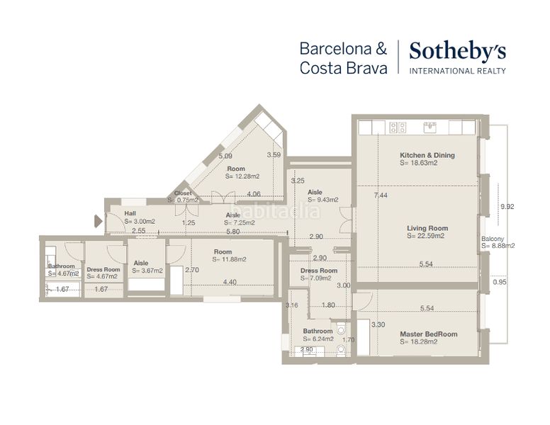 Foto b827c330-c4b4-43fd-9f97-639a249e6c2f. Apartament amb calefacció piscina a Dreta de l´Eixample Barcelona