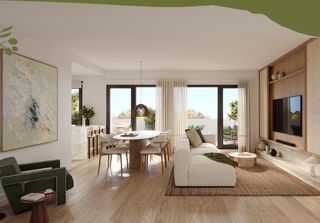 Pis a Avenida mar de aral 28. Piso de 2 dormitorios en olivara living
