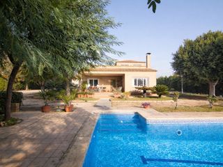 Haus in Alzabares. Chalet en alzabares elche con piscina, pista de pádel y gran par