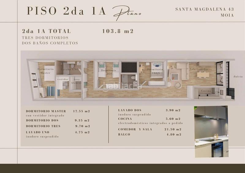 Foto 39042fab-9994-4bb9-9486-4101016da86a. Piso en carrer de santa magdalena 41 en Moià