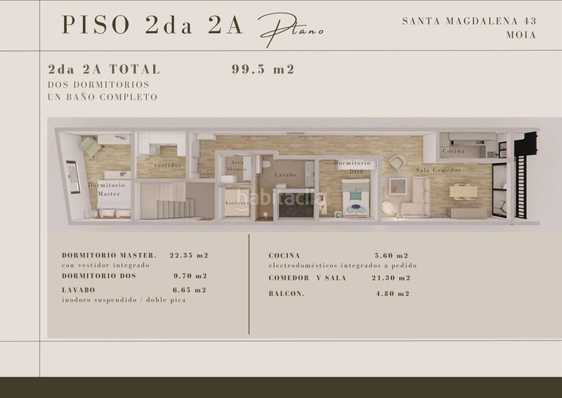 Foto 8a1b03e6-f836-45e3-a55f-ad1bcc8be6c4. Piso en carrer de santa magdalena 39 pisos obra nueva, ultimas calidades, solo 6 viviendas en Moià