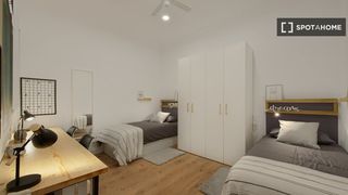 Lloguer Pis a Putget - Farró. Cama en habitación compartida en piso de 7 habitaciones en barce