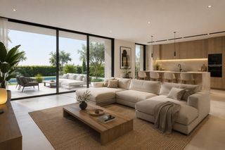 Haus in Mas Alba. Diseño minimalista en una planta