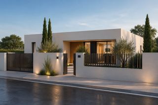 Casa a Mas Alba. Diseño minimalista en una planta