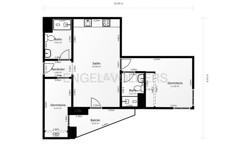 Foto 8d315359-6dee-41db-8be1-50ca113f5383. Apartamento  con terraza en torre ikon en Valencia