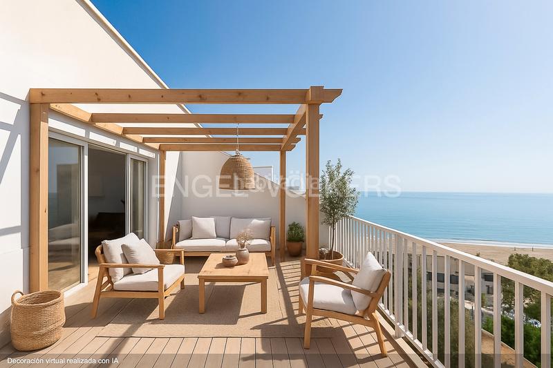 Foto bc80b395-c6e7-4ac6-8c9d-513c9b578252. Attico con riscaldamento parcheggio in El Perellonet Valencia