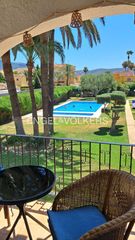 Miete Appartement in Les Bassetes - El Marjal. Apartamento con piscina y parking junto a la playa de les marine