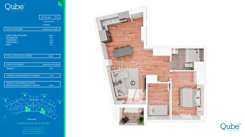 Foto d26ce17e-1f38-4593-91c3-eb411f1a31af. Rent flat 102m<sup>2</sup> in calle ganaderos 22 in Las Vegas-El Pozanco-Adelfillas Colmenar Viejo