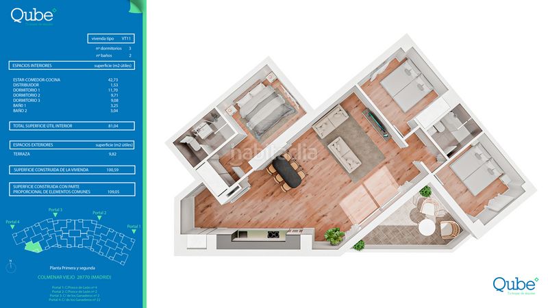 Foto b4d27d1d-e6ea-4bed-bc0b-9e46f4e04cc1. Rent flat 102m<sup>2</sup> in calle ganaderos 22 in Las Vegas-El Pozanco-Adelfillas Colmenar Viejo