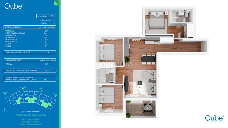 Foto 5d23d74f-d1c6-4a9e-8b77-624cbc834ac5. Rent flat 108m<sup>2</sup> in calle ganaderos 22 in Las Vegas-El Pozanco-Adelfillas Colmenar Viejo
