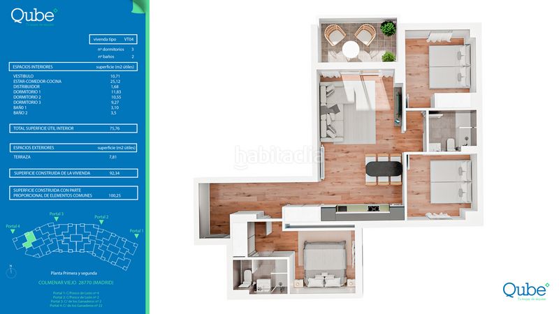 Foto ab188861-7b56-4434-b6e0-eeb1cc37cbd0. Rent flat 110m<sup>2</sup> in calle ganaderos 22 in Las Vegas-El Pozanco-Adelfillas Colmenar Viejo