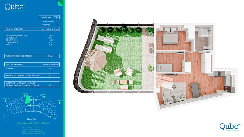 Foto 42133079-5e2e-42c8-8578-adfbe1b9e0ea. Rent flat 102m<sup>2</sup> in calle ganaderos 22 in Las Vegas-El Pozanco-Adelfillas Colmenar Viejo
