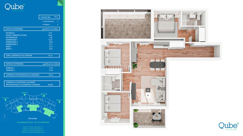 Foto d11ac32a-7c9f-4e0a-af78-d988a3c3463b. Rent flat 102m<sup>2</sup> in calle ganaderos 22 in Las Vegas-El Pozanco-Adelfillas Colmenar Viejo