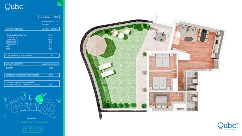 Foto 2e695f59-d7d8-440b-a635-2a601829391d. Rent flat 106m<sup>2</sup> in calle ganaderos 22 in Las Vegas-El Pozanco-Adelfillas Colmenar Viejo