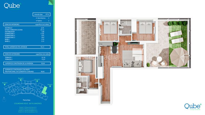 Foto 22510d0d-4f01-48d6-b254-99092fd89b5b. Rent flat 101m<sup>2</sup> in calle ganaderos 22 in Las Vegas-El Pozanco-Adelfillas Colmenar Viejo