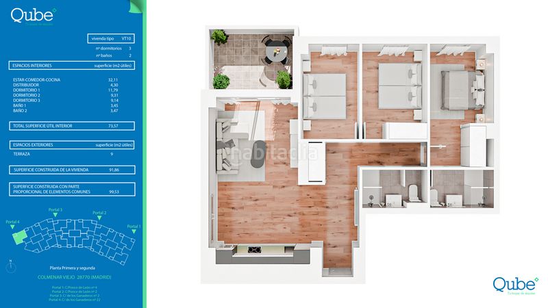 Foto 9d0cb835-31f2-4f4b-a870-7ba653fb31f5. Rent flat 109m<sup>2</sup> in calle ganaderos 22 in Las Vegas-El Pozanco-Adelfillas Colmenar Viejo