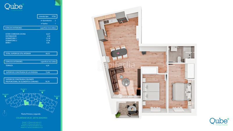 Foto 8cbbbc7b-dea7-4521-b53a-6eea76ce9ca9. Rent flat 112m<sup>2</sup> in calle ganaderos 22 in Las Vegas-El Pozanco-Adelfillas Colmenar Viejo