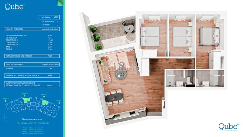 Foto b7ecaf80-7286-41c8-875f-6eba24a3f7f2. Rent flat 112m<sup>2</sup> in calle ganaderos 22 in Las Vegas-El Pozanco-Adelfillas Colmenar Viejo