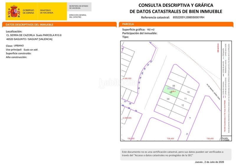 Foto a4d7d758-2e6f-4b26-ae56-941c047e1c09. Finca rústica a calle serra de cazorla 0 a San José-Los Metales Sagunt