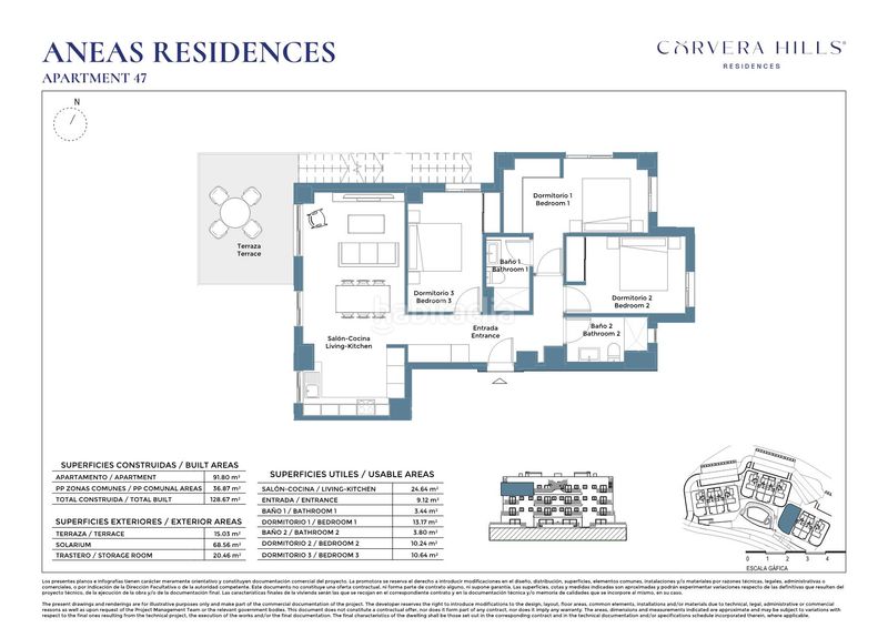 Foto 2e3a025b-0cf2-4e53-9241-8a38476236a5. Apartament 91m<sup>2</sup> amb calefacció a Corvera Murcia