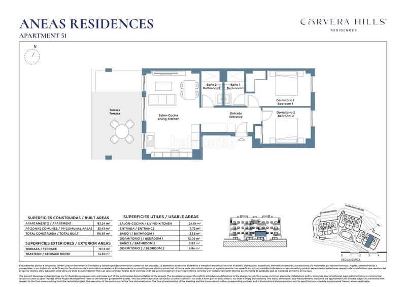 Foto 1127a545-57a7-456e-973d-ca471a4839d2. Apartment 83m<sup>2</sup> with heating in Corvera Murcia