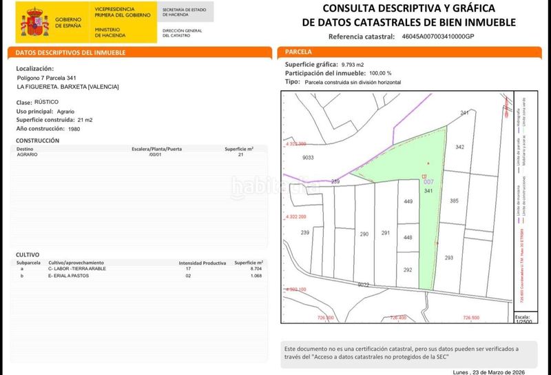 Foto e5dd926c-1dd7-4cd0-9ed1-072a34d10793. Finca rústica a Barxeta