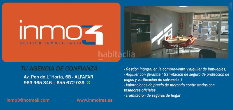 Piso 6ª planta con ascensor ,4 ha. 2 baños en La Raïosa Valencia - Imagen 2
