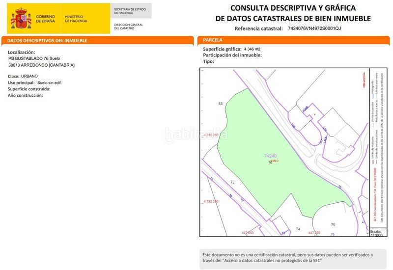 Foto 920e478d-b0f7-4fd7-a398-eaf9e9b66e00. Terreny residencial a Arredondo