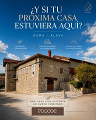 House  Cimavilla plaza. Casa de piedra con gran txoko reformado y zona de barbacoa en os
