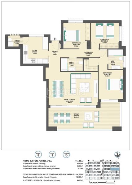 Foto 35464d03-62c4-4b1a-8f5e-be9f78a93ea7. Apartament amb calefacció aparcament piscina a bahía de Casares Casares